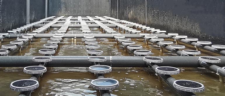 DISC diffusor in aqua technologiae